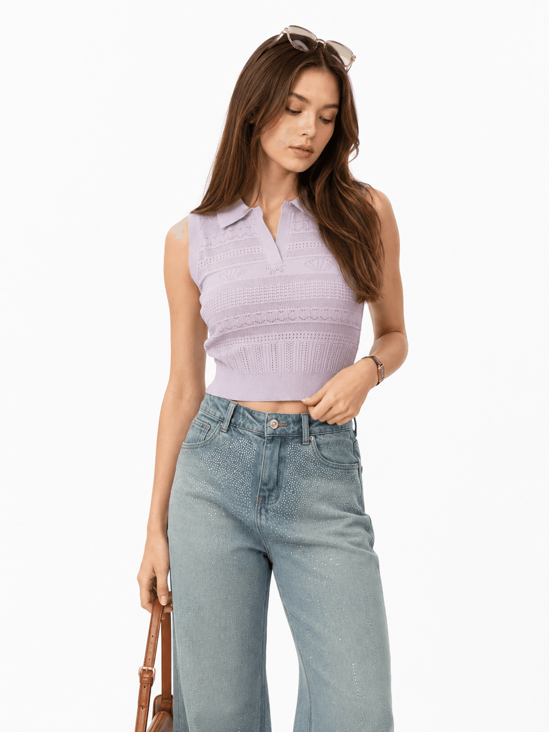 Knit Sleeveless Top ZBP6103