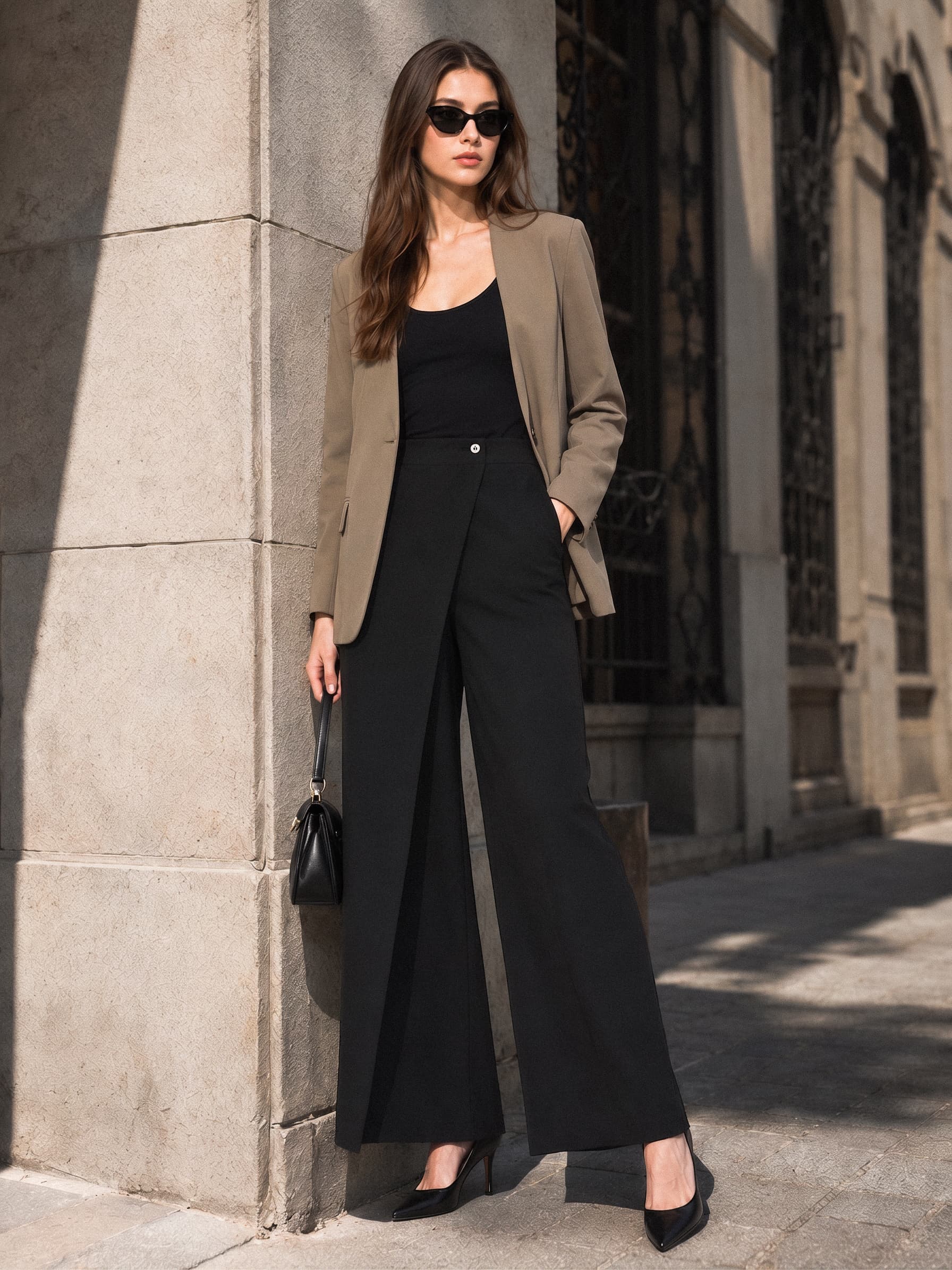 Sloane Collarless Tailored Blazer