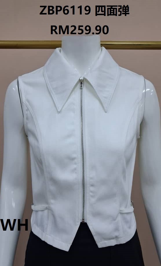 Sleek Zip Collar Vest ZBP6119