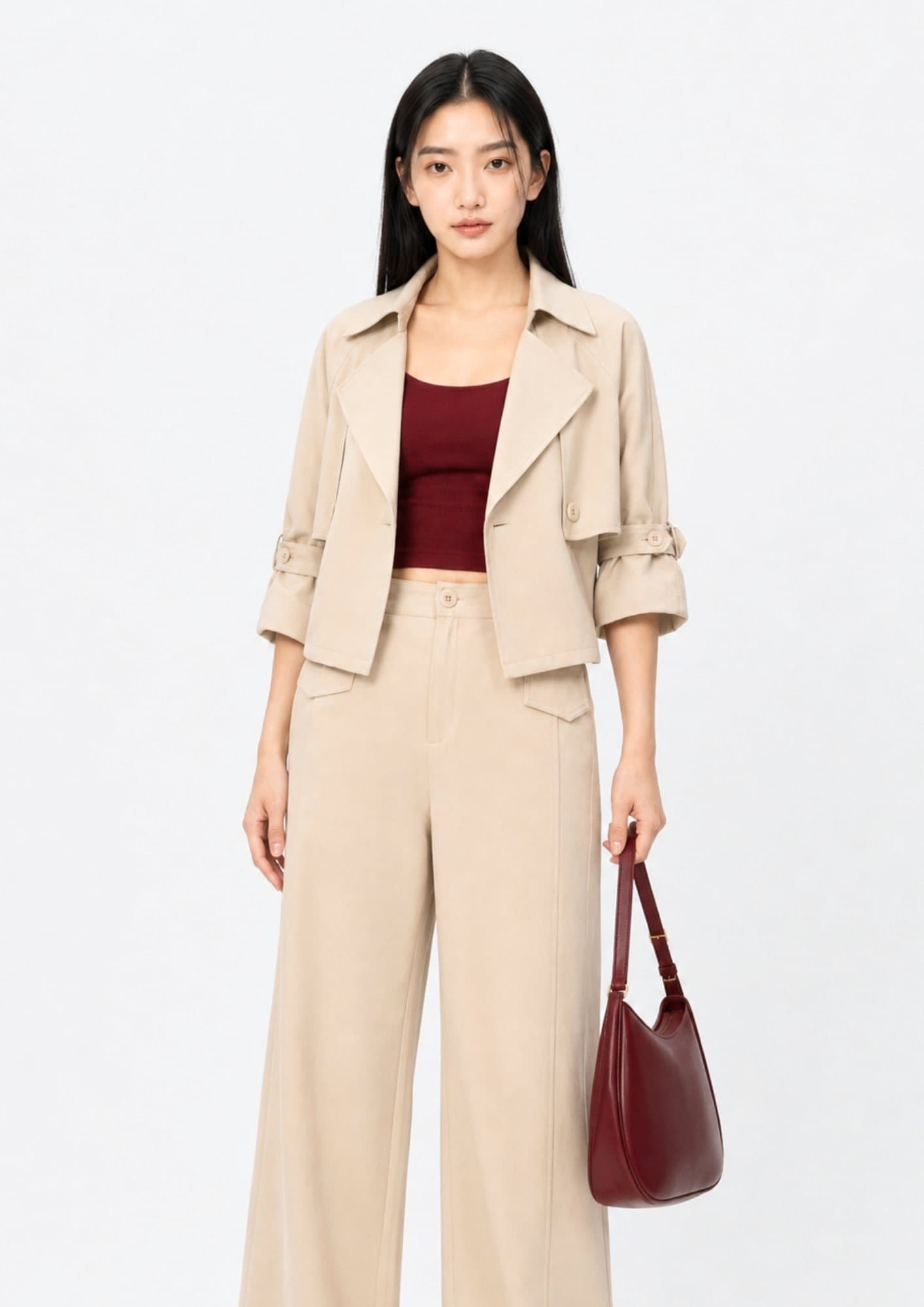 Modern Belted Trench Jacket ZBP6124