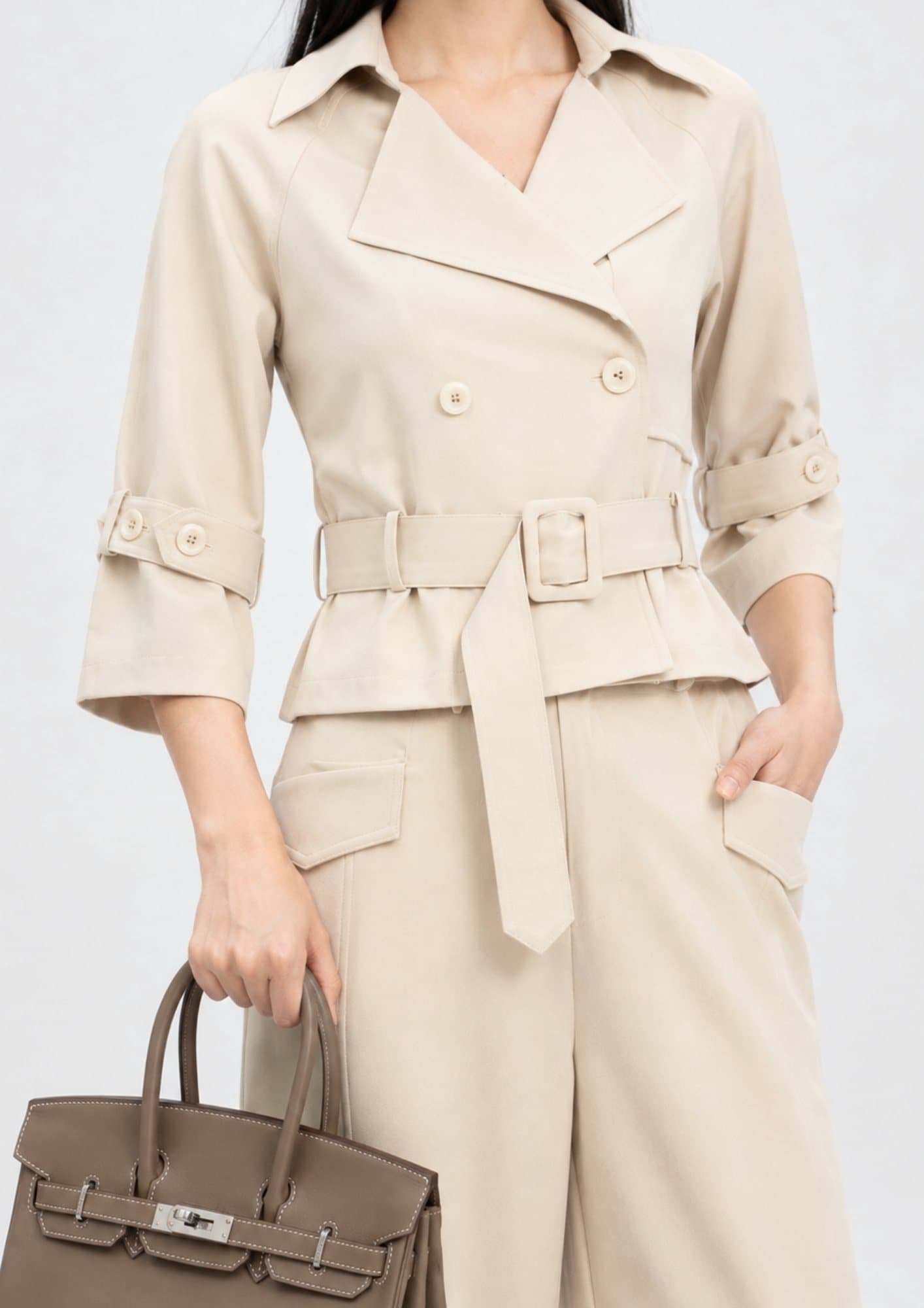 Modern Belted Trench Jacket ZBP6124