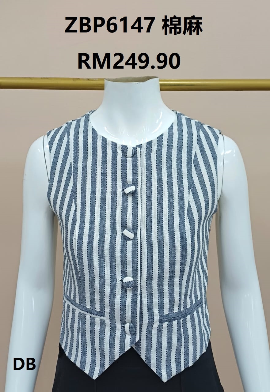 Riviera Stripe Vest ZBP6147