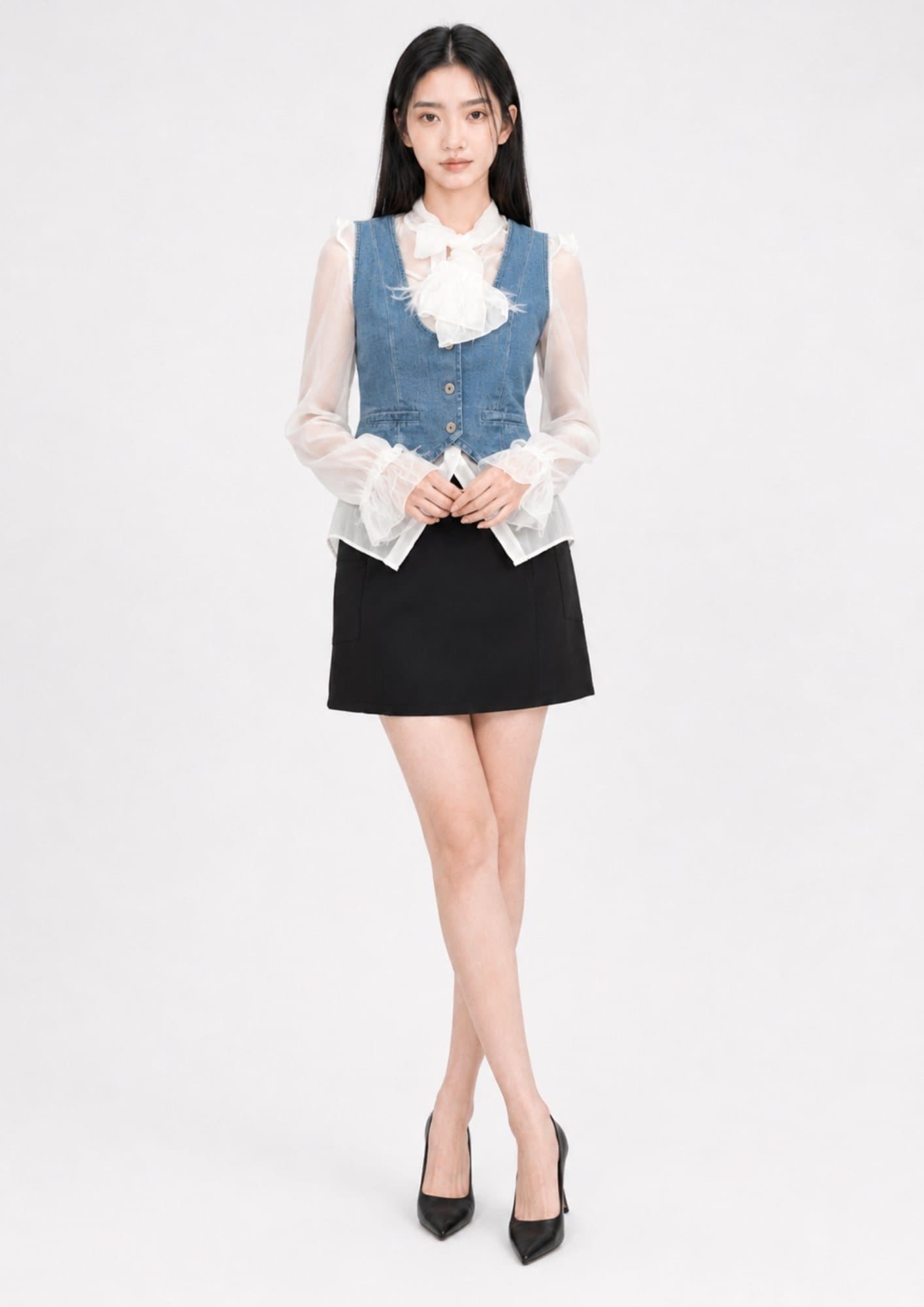 Vintage Denim Vest ZBP6151