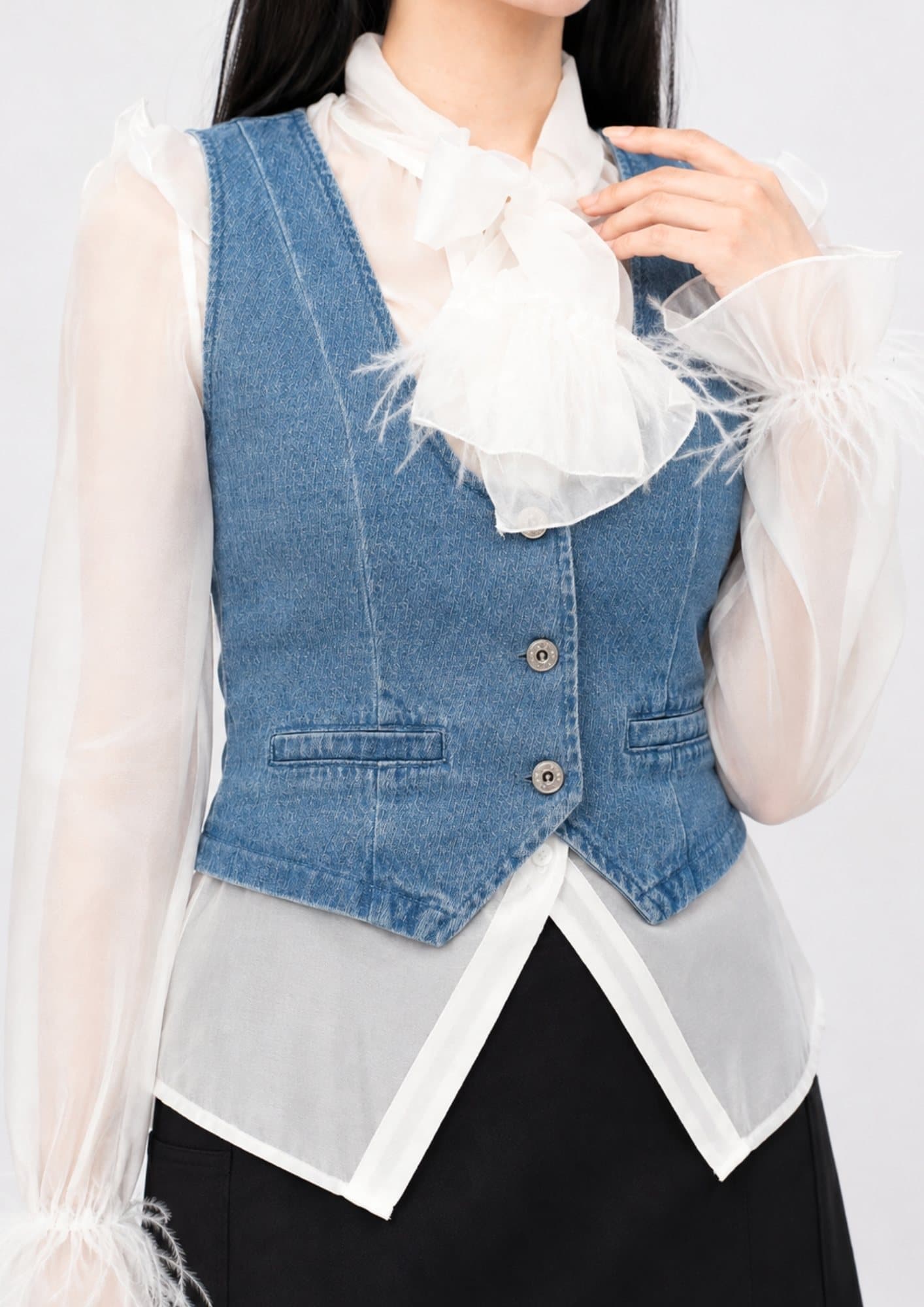 Vintage Denim Vest ZBP6151