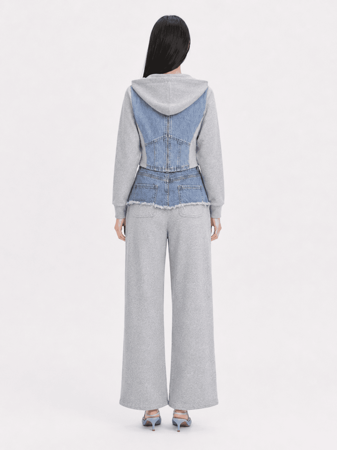 Urban Denim Sculpt Hoodie