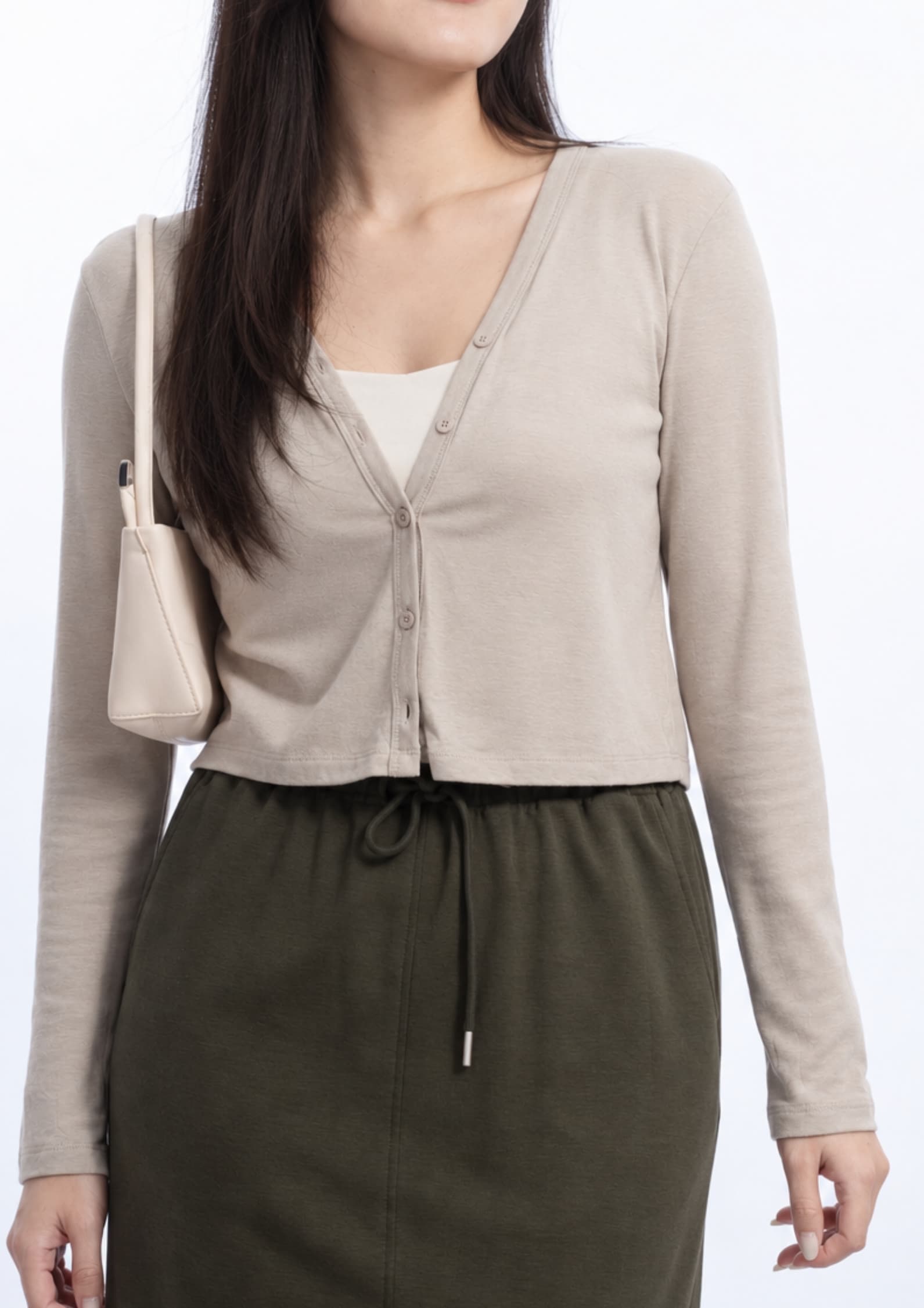 Elara V-Neck Button Cardigan