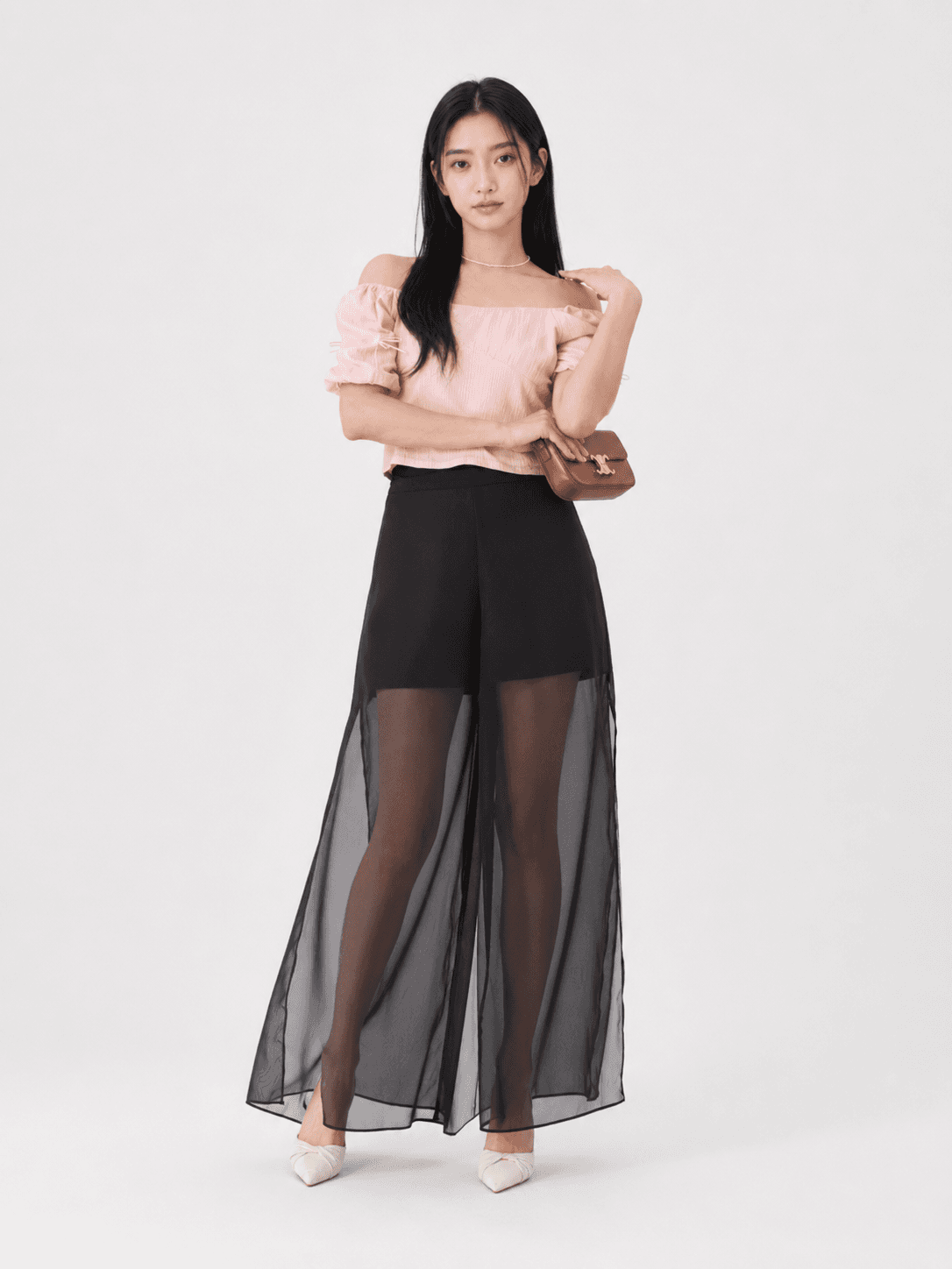 Gloria Sheer Wide Pants ZLP5015