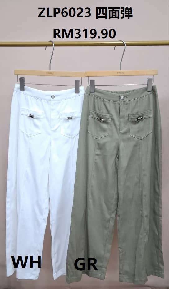 Front Pocket Straight-Leg Pants