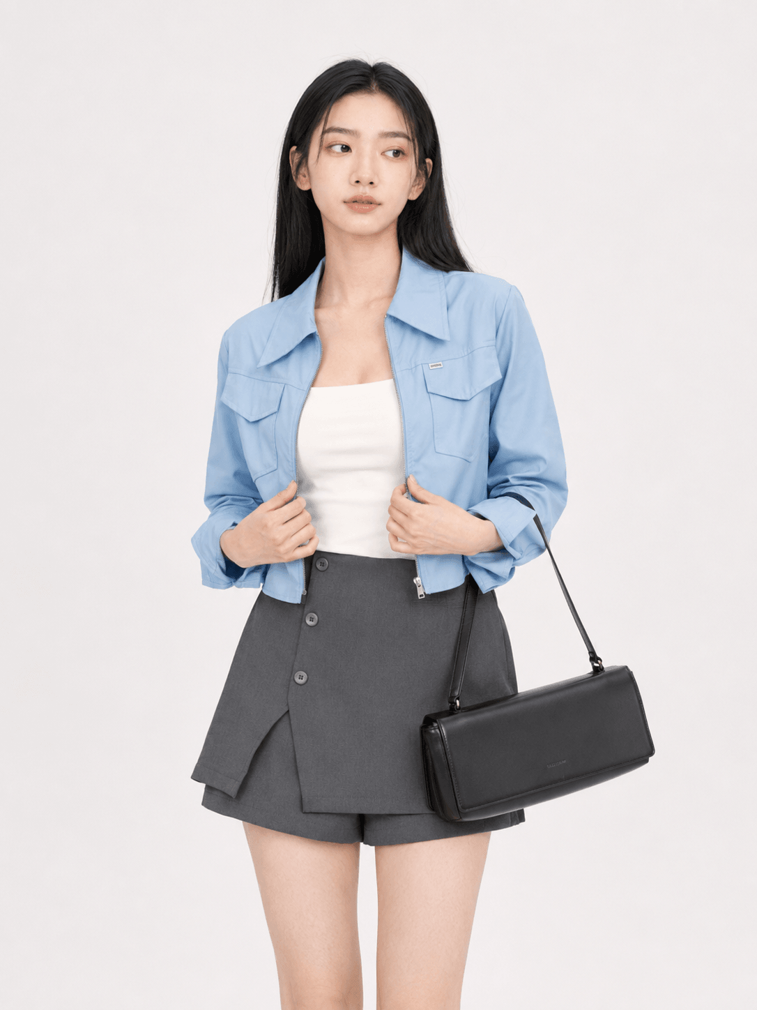 Button Tailored Skort ZPK6021