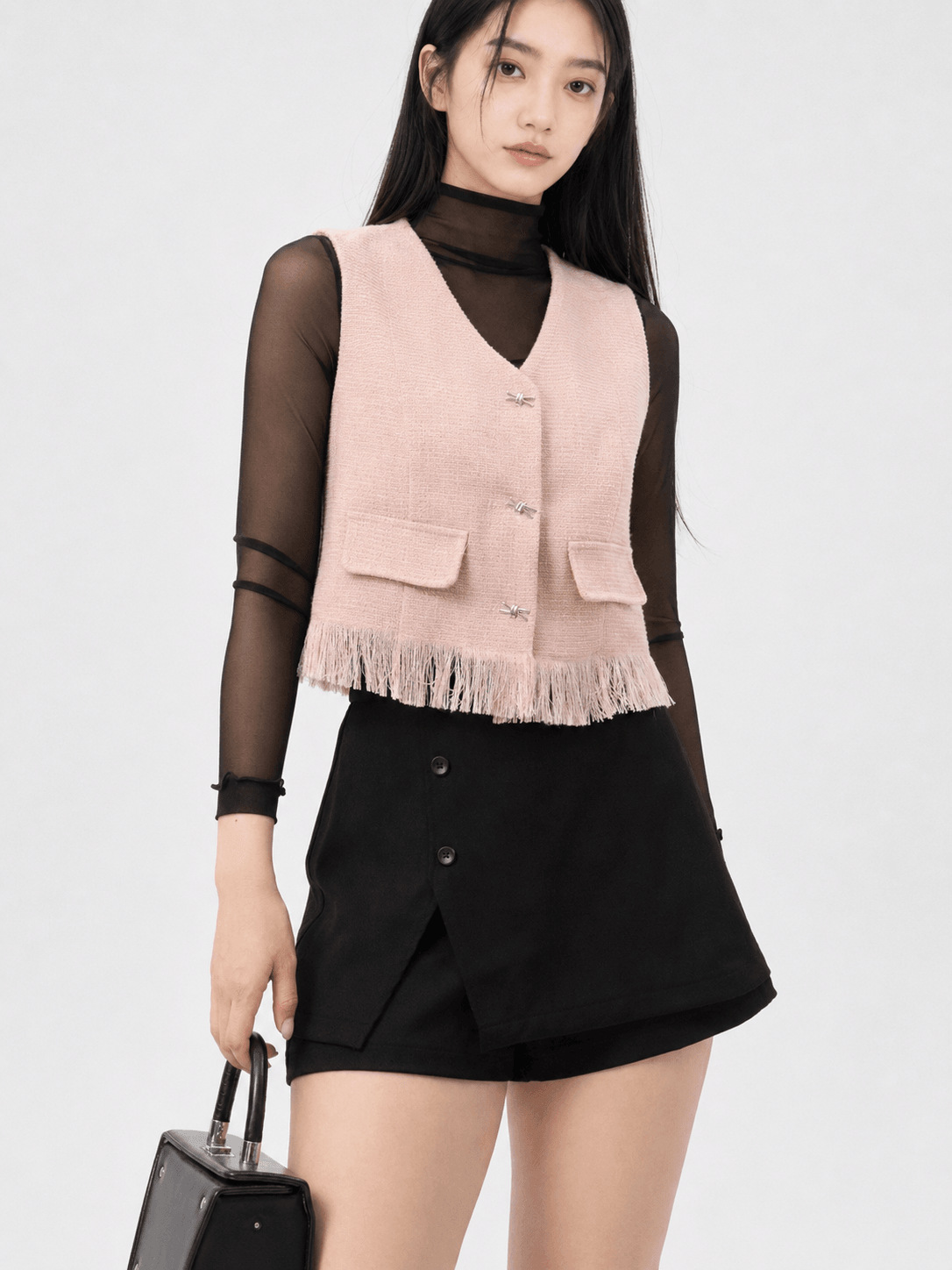 Button Tailored Skort ZPK6021