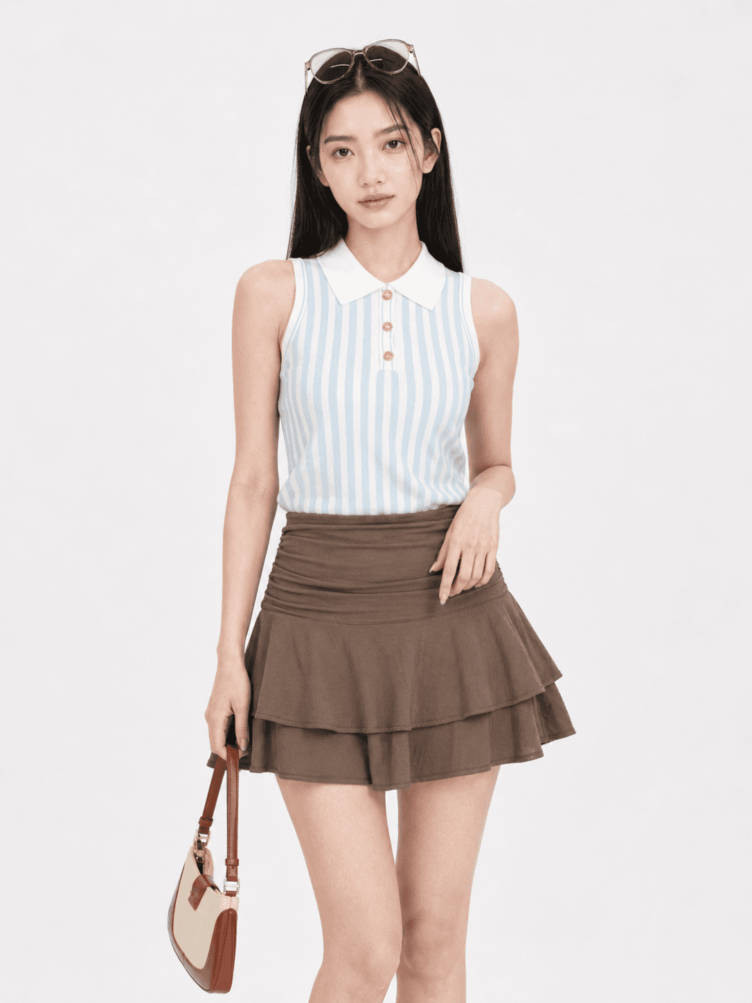 Ruffle Hem Skirt ZSK5060
