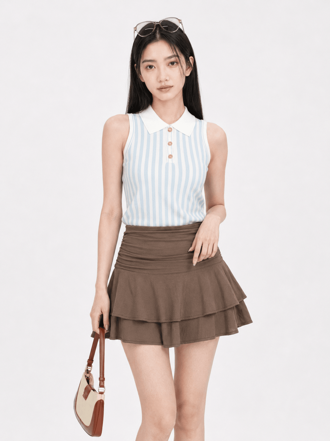 Ruffle Hem Skirt ZSK5060