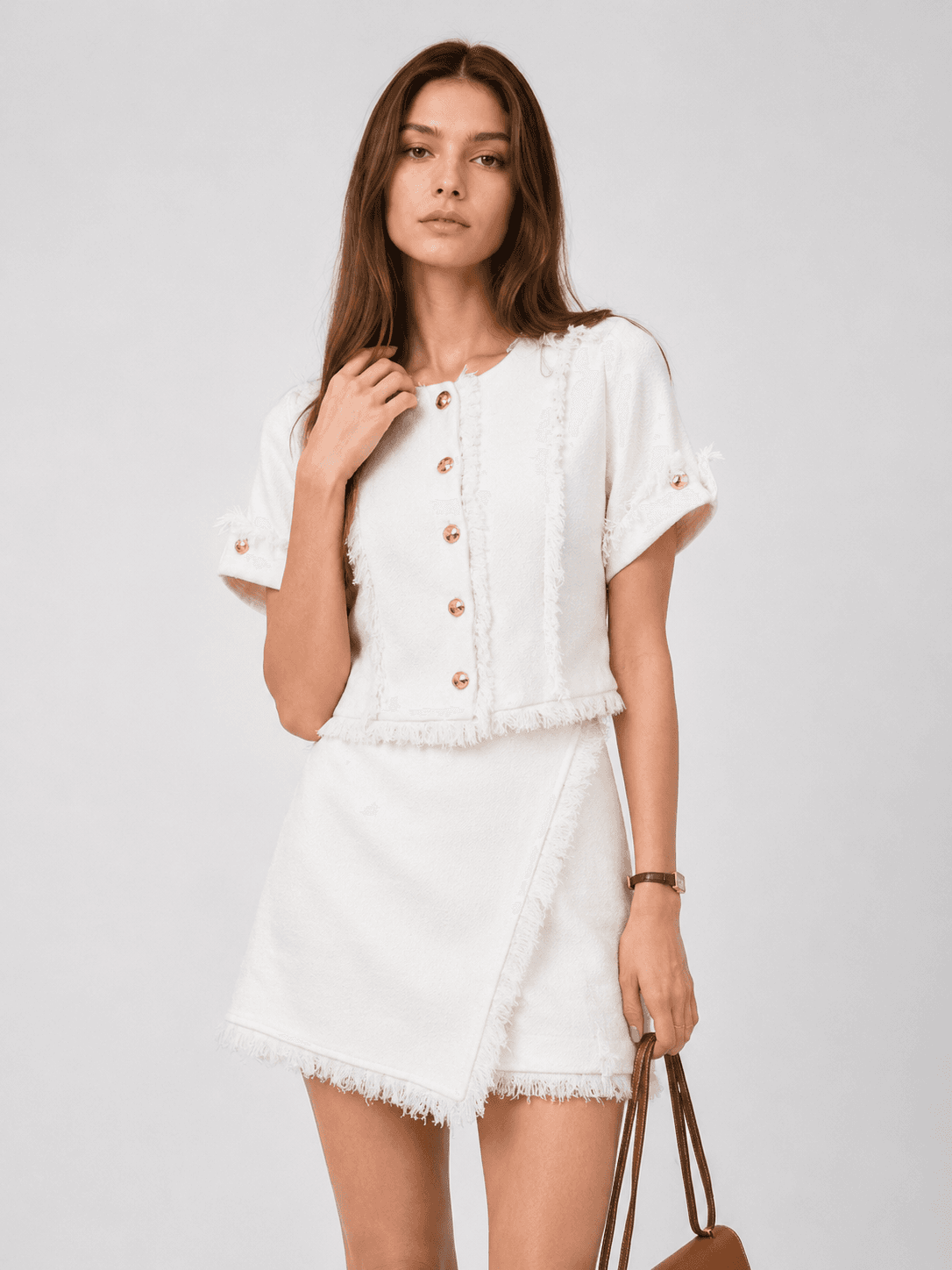 Tweed Mini Skirts ZSK6014