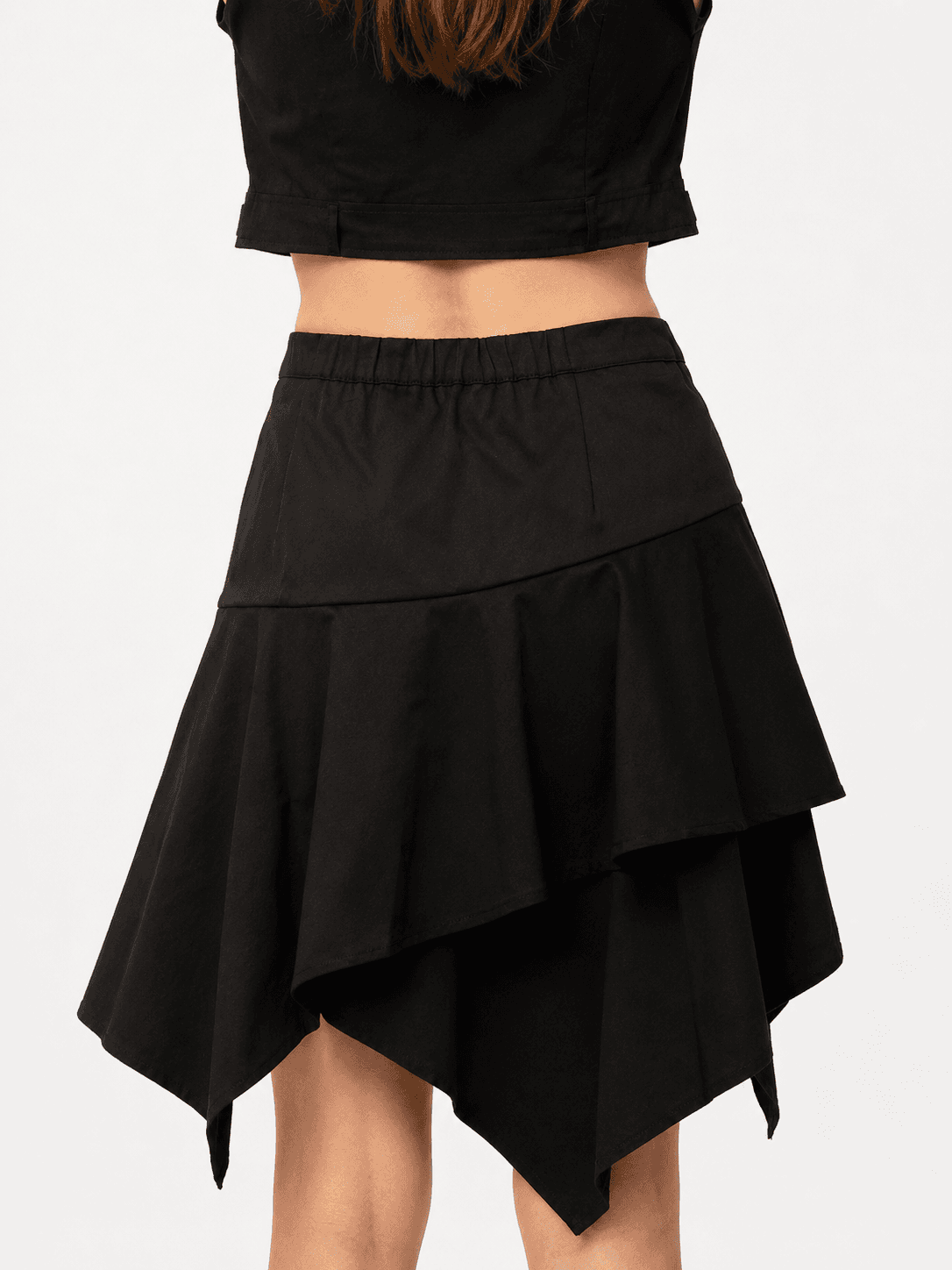 Asymmetrical Knee-Length Skirt ZSK6017