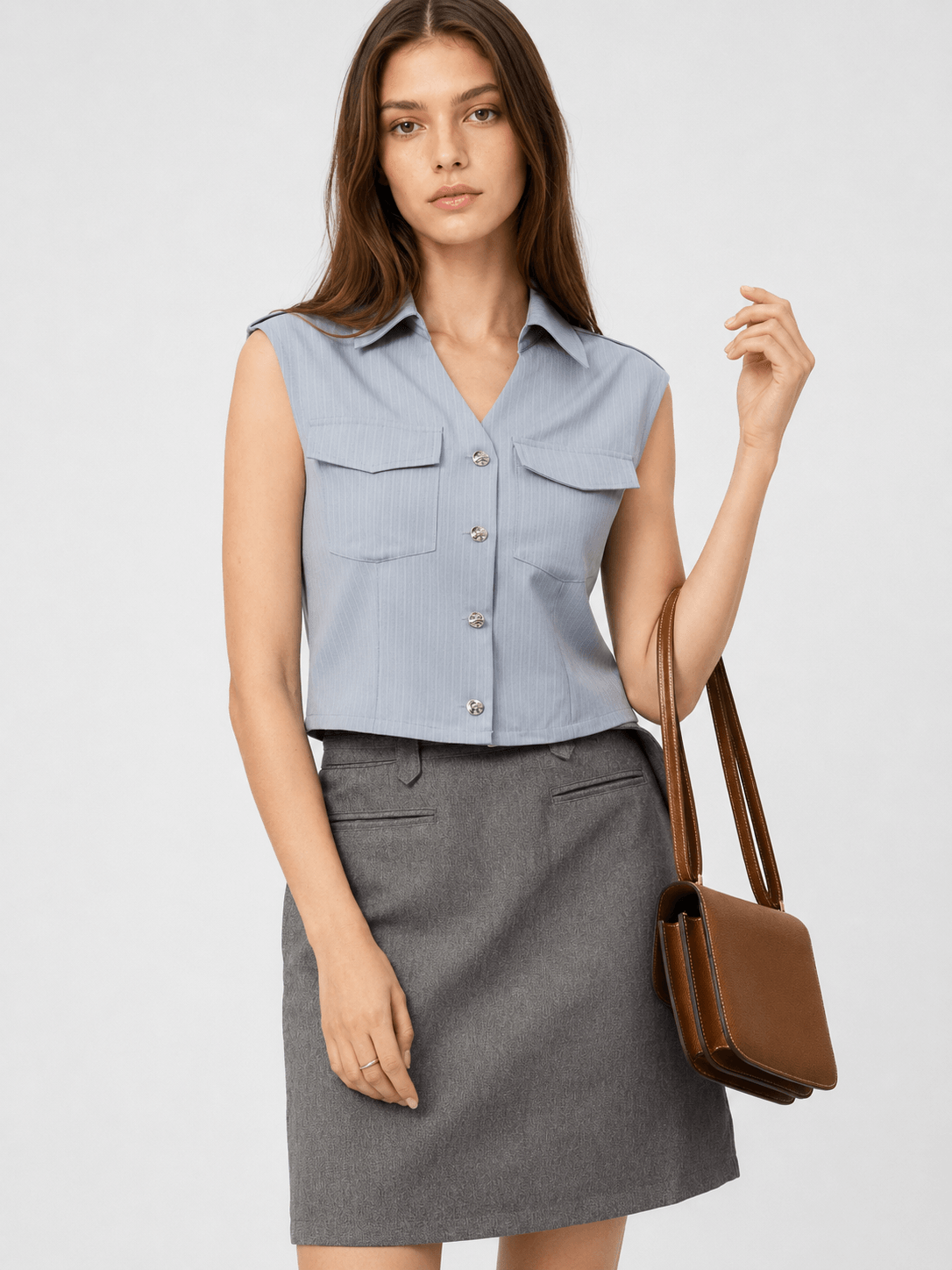Belted Midi Skirt ZSK6019