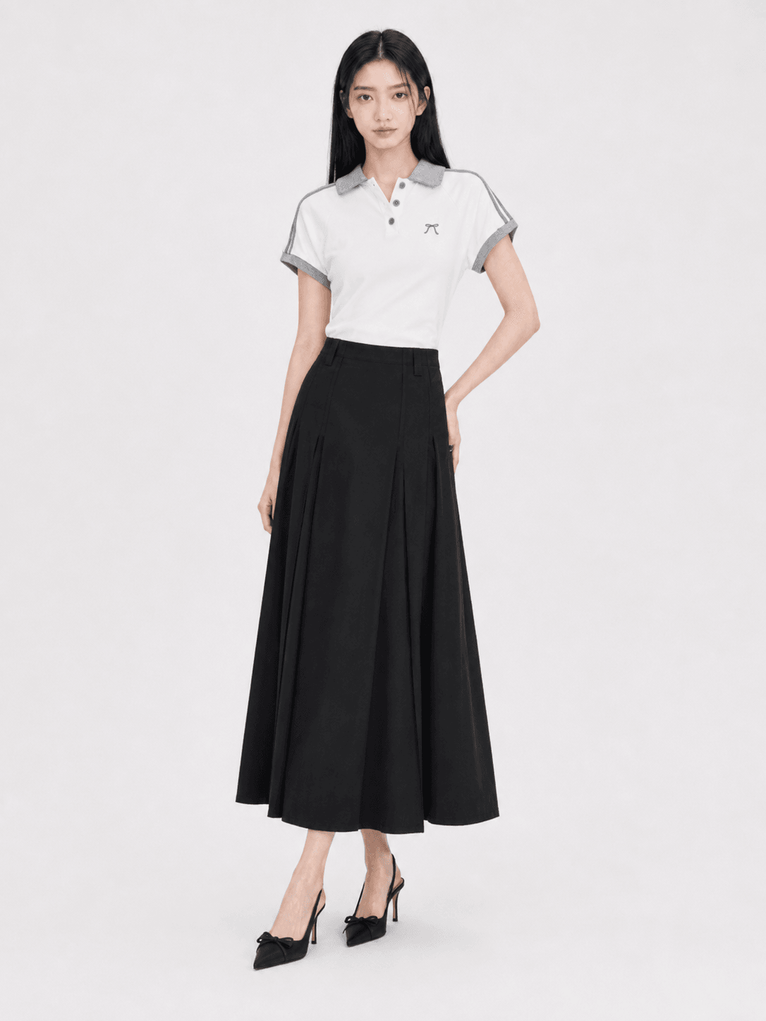 Urban Flow Pleated Skirt