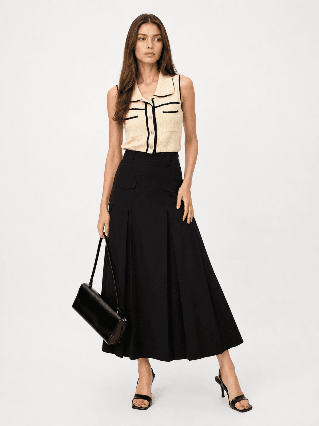 Long Pleated Skirt ZSK6034