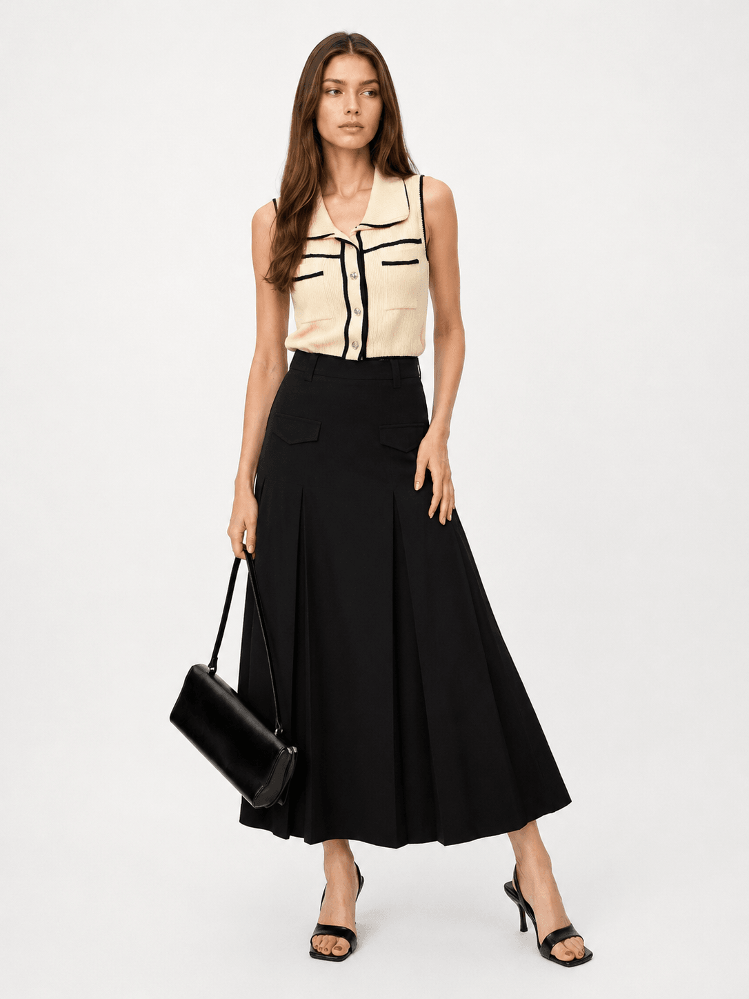 Long Pleated Skirt ZSK6034