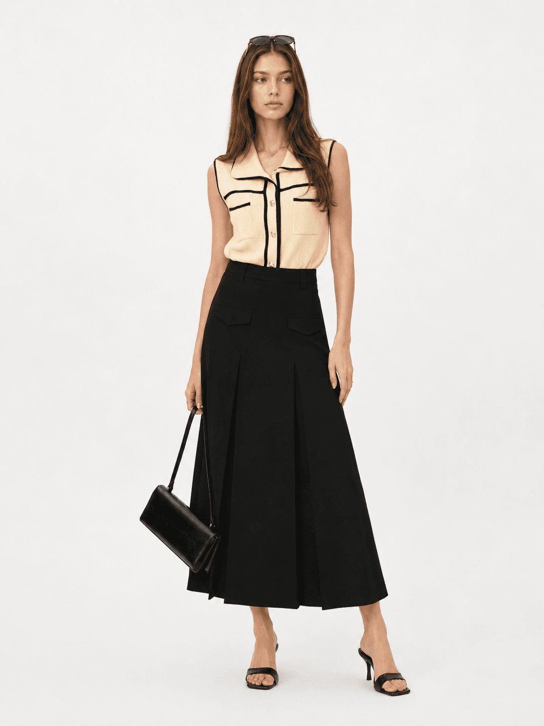 Long Pleated Skirt ZSK6034