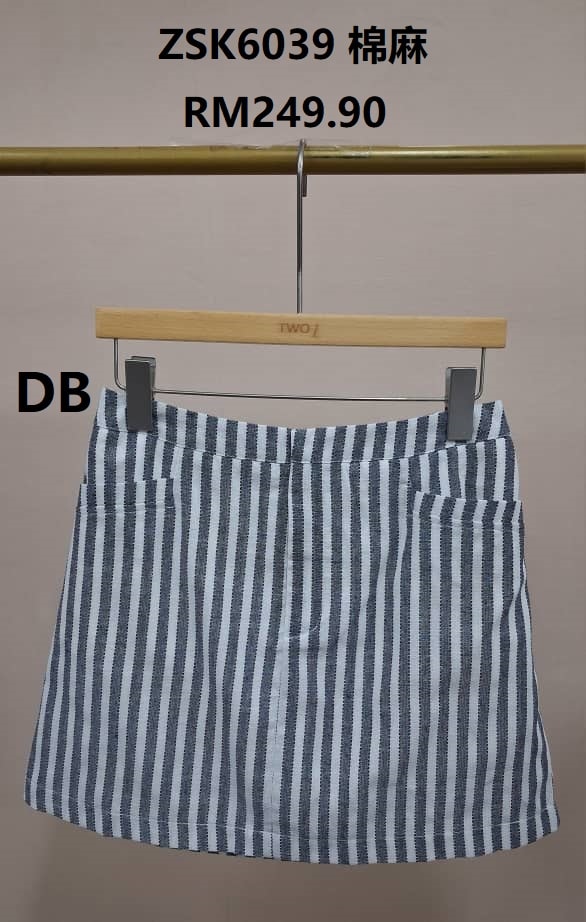 Riviera Stripe Mini Skirt ZSK6039