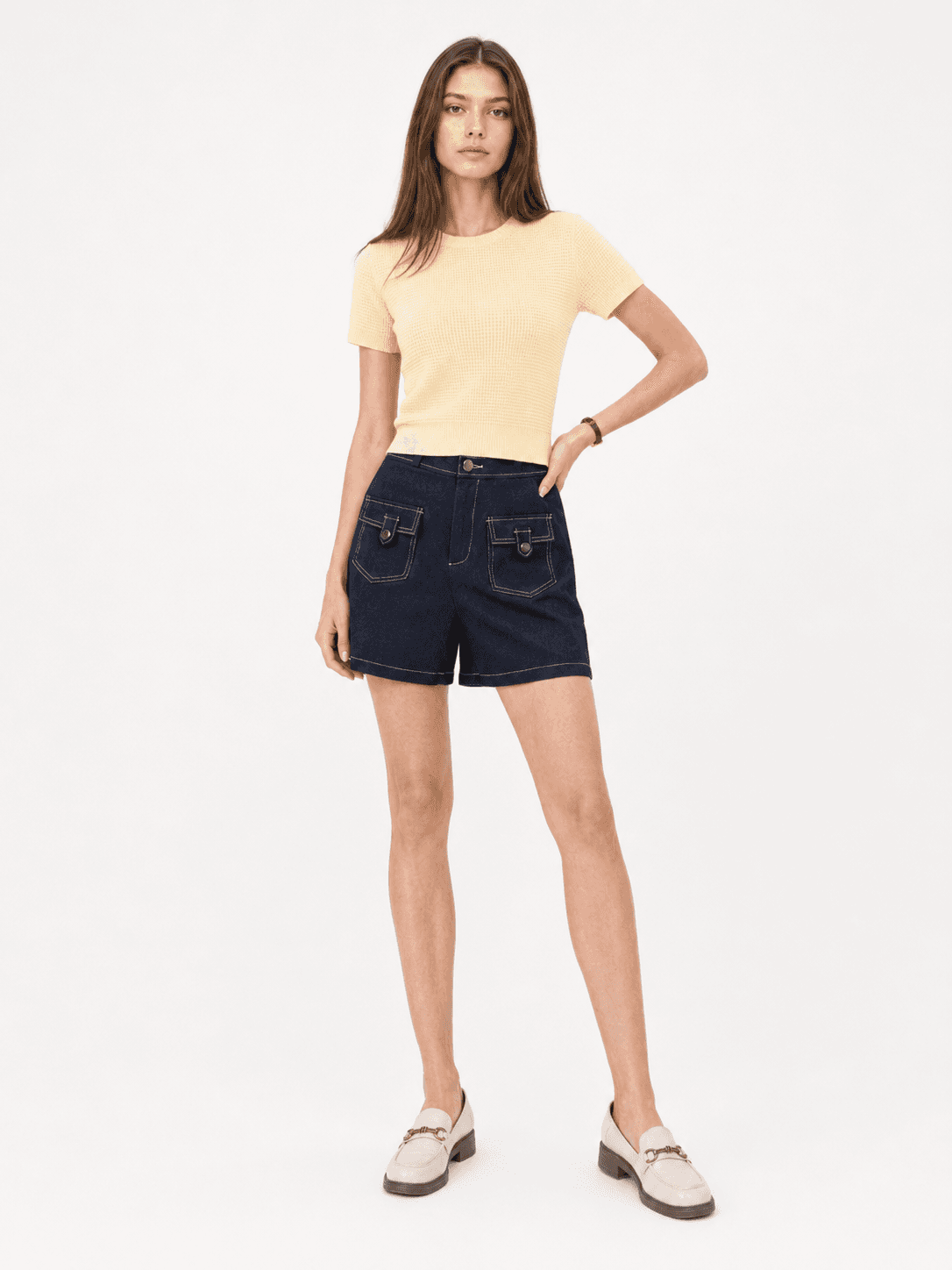 Topstitch Shorts ZSP6002