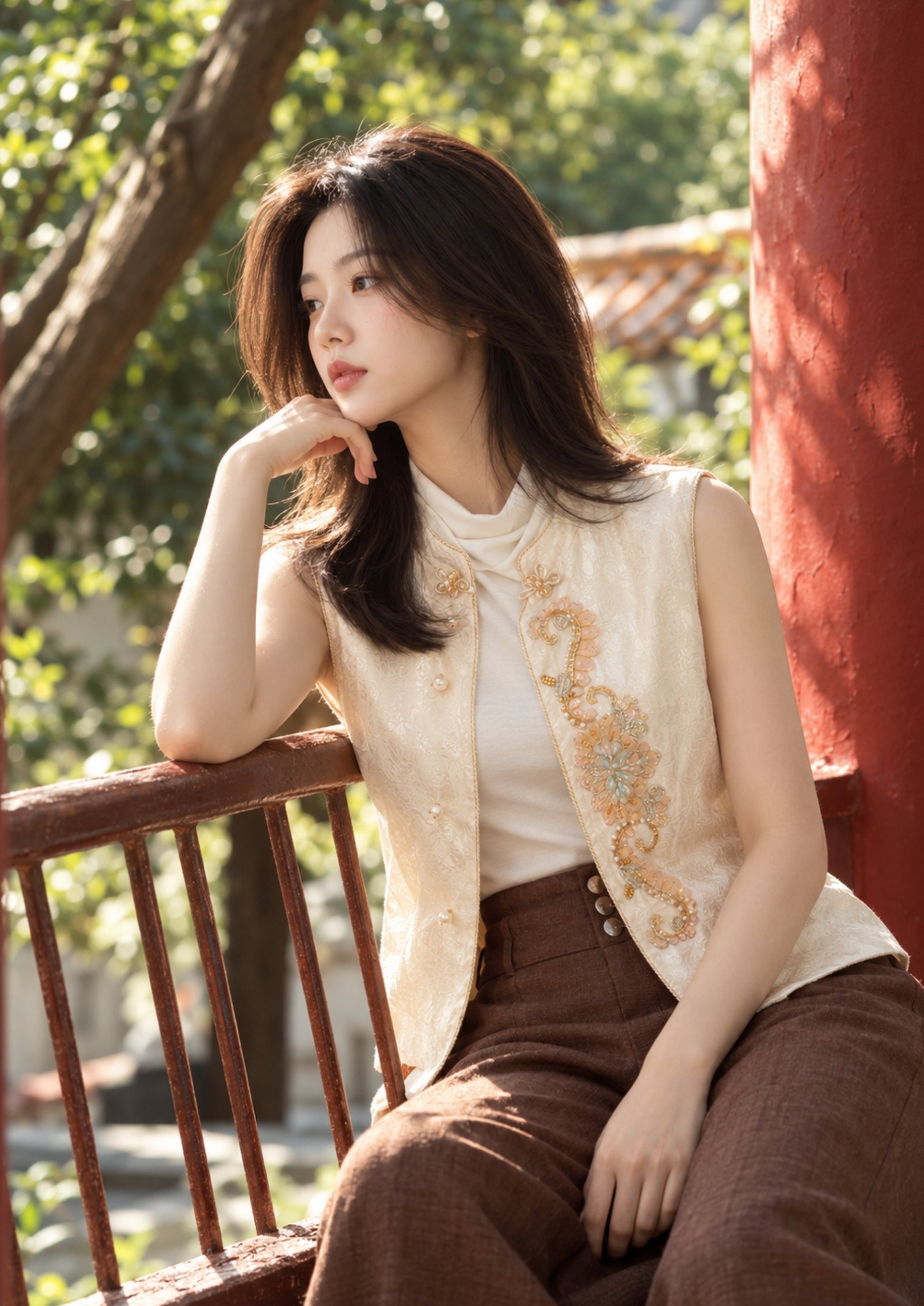 CNY2027 Baroque Embellished Vest